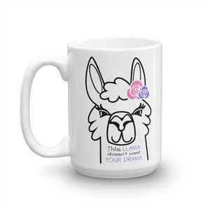 Llama Drama 15 oz. Mug